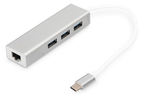 Digitus Hub USB 3.0 Type-C™ z Gigabit Ethernet