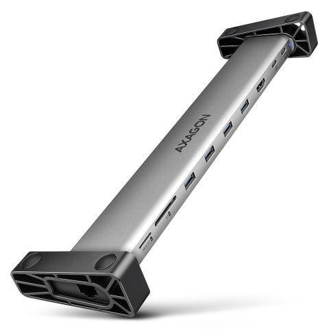 Koncentrator wieloportowy AXAGON HMC-10HLS, 4x USB-A i 2x USB-C, HDMI 4K/60Hz, RJ-45, SD/microSD, PD 100W Koncentrator wieloportowy AXAGON HMC-10HLS, 4x USB-A i 2x USB-C, HDMI 4K/60Hz, RJ-45, SD/microSD, PD 100W