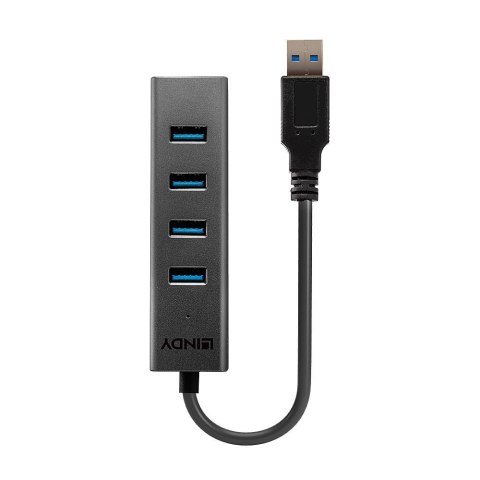 Lindy 43324 huby i koncentratory USB 3.2 Gen 1 (3.1 Gen 1) Type-A 5000 Mbit/s Czarny Lindy 43324 huby i koncentratory USB 3.2 Gen 1 (3.1 Gen 1) Type-A 5000 Mbit/s Czarny