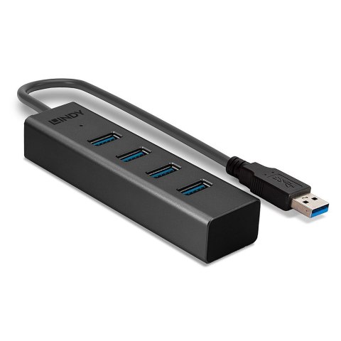 Lindy 43324 huby i koncentratory USB 3.2 Gen 1 (3.1 Gen 1) Type-A 5000 Mbit/s Czarny Lindy 43324 huby i koncentratory USB 3.2 Gen 1 (3.1 Gen 1) Type-A 5000 Mbit/s Czarny