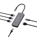 Verbatim 32157 huby i koncentratory USB 3.2 Gen 1 (3.1 Gen 1) Type-C 5000 Mbit/s Szary