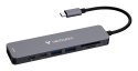Wieloportowy koncentrator Verbatim USB-C Essentials z 7 portami 32158
