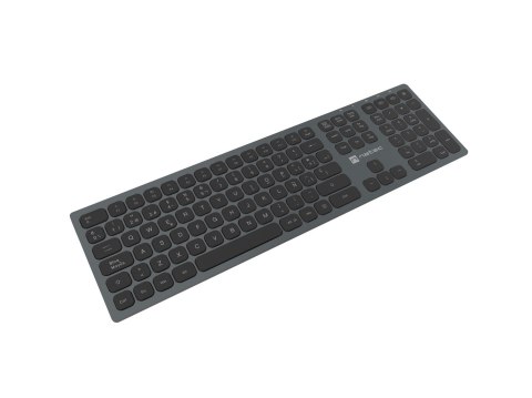 Klawiatura NATEC NKL-1830 Uniwersalne RF Wireless + Bluetooth QWERTY Hiszpański Czarny, Szary Klawiatura NATEC NKL-1830 Uniwersalne RF Wireless + Bluetooth QWERTY Hiszpański Czarny, Szary