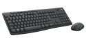 Logitech 920-012065 klawiatura Dołączona myszka Biuro RF Wireless + Bluetooth QWERTZ Niemiecki Grafitowy