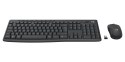 Logitech 920-012065 klawiatura Dołączona myszka Biuro RF Wireless + Bluetooth QWERTZ Niemiecki Grafitowy