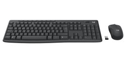 Logitech 920-012065 klawiatura Dołączona myszka Biuro RF Wireless + Bluetooth QWERTZ Niemiecki Grafitowy
