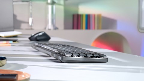 Logitech MX Mechanical klawiatura Biuro RF Wireless + Bluetooth QWERTZ Niemiecki Grafitowy, Szary Logitech MX Mechanical klawiatura Biuro RF Wireless + Bluetooth QWERTZ Niemiecki Grafitowy, Szary