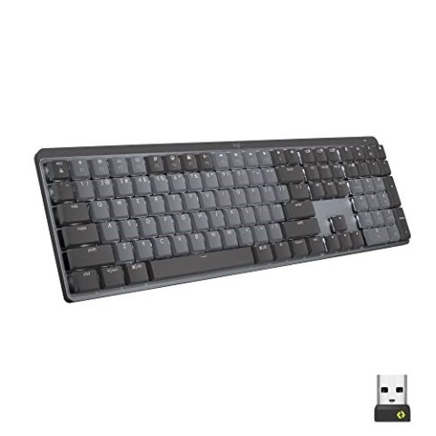 Logitech MX Mechanical klawiatura Biuro RF Wireless + Bluetooth QWERTZ Niemiecki Grafitowy, Szary Logitech MX Mechanical klawiatura Biuro RF Wireless + Bluetooth QWERTZ Niemiecki Grafitowy, Szary