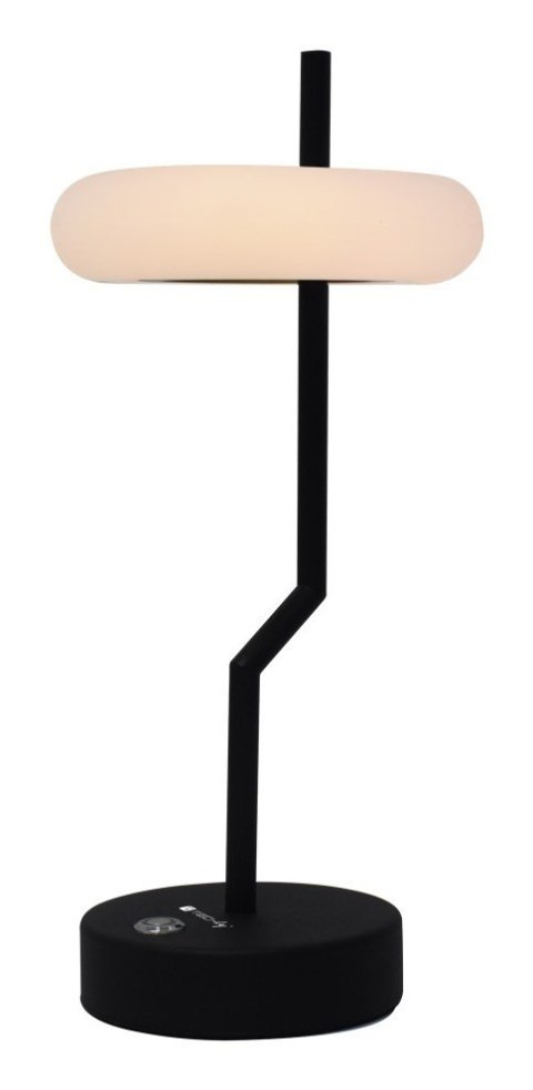 Techly I-LAMP-TABLE2 lampa stołowa Niewymienialne źródło światła 2 W LED Czarny, Biały