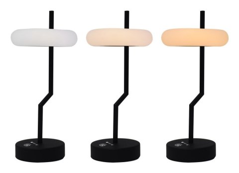 Techly I-LAMP-TABLE2 lampa stołowa Niewymienialne źródło światła 2 W LED Czarny, Biały