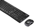 Zestaw klawiatura + mysz Logitech 920-004511 (USB (Radio 2.4 GHz); ukł.klaw.(DE); kolor czarny)