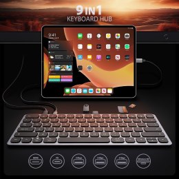 Axagon HMC-KB-US stacja dokująca Przewodowa USB 3.2 Gen 1 (3.1 Gen 1) Type-C Szary