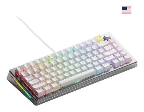 Klawiatura gamingowa Glorious GMMK 3 Pro HE 75% Custom Gaming-Tastatur - Pre-Built, Fox HE Switches, Silber Klawiatura gamingowa Glorious GMMK 3 Pro HE 75% Custom Gaming-Tastatur - Pre-Built, Fox HE Switches, Silber