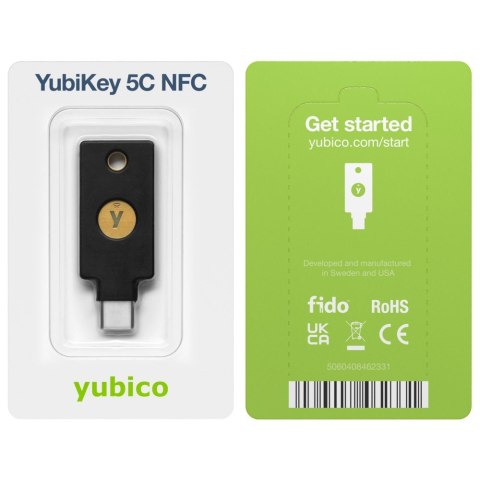 Klucz Sprzętowy Yubico YubiKey 5C NFC U2F FIDO Klucz Sprzętowy Yubico YubiKey 5C NFC U2F FIDO