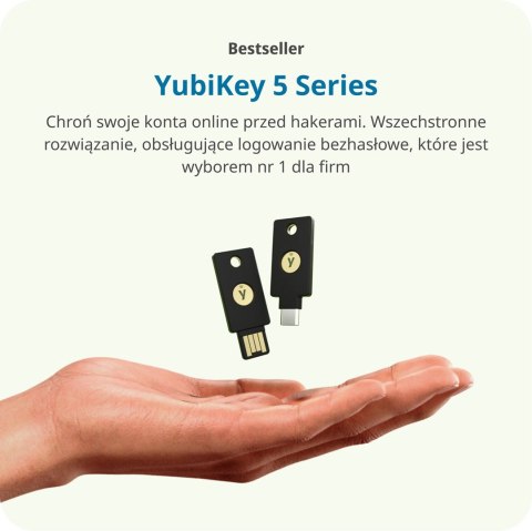 Klucz Sprzętowy Yubico YubiKey 5C NFC U2F FIDO Klucz Sprzętowy Yubico YubiKey 5C NFC U2F FIDO