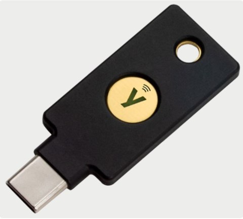 Klucz Sprzętowy Yubico YubiKey 5C NFC U2F FIDO Klucz Sprzętowy Yubico YubiKey 5C NFC U2F FIDO