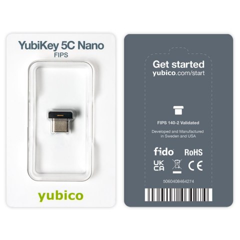 Klucz bezpieczeństwa YUBICO YubiKey 5C Nano USB-C USBC Klucz bezpieczeństwa YUBICO YubiKey 5C Nano USB-C USBC