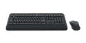 Logitech Advanced MK545 klawiatura Dołączona myszka Biuro RF Wireless QWERTY Amerykański międzynarodowy Czarny
