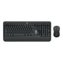 Logitech Advanced MK545 klawiatura Dołączona myszka Biuro RF Wireless QWERTY Amerykański międzynarodowy Czarny