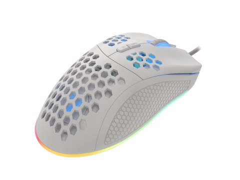 Mysz dla graczy Genesis Krypton 555 8000 DPI RGB Biała gamingowa programowalna Mysz dla graczy Genesis Krypton 555 8000 DPI RGB Biała gamingowa programowalna