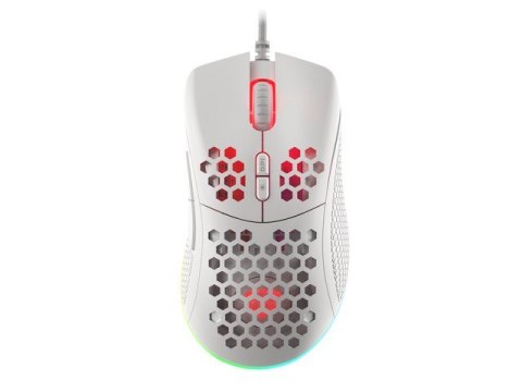 Mysz dla graczy Genesis Krypton 555 8000 DPI RGB Biała gamingowa programowalna Mysz dla graczy Genesis Krypton 555 8000 DPI RGB Biała gamingowa programowalna