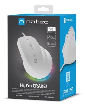 NATEC Crake 2 Pro myszka Uniwersalne Po prawej stronie USB Typu-A Optyczny 12800 DPI NATEC Crake 2 Pro myszka Uniwersalne Po prawej stronie USB Typu-A Optyczny 12800 DPI