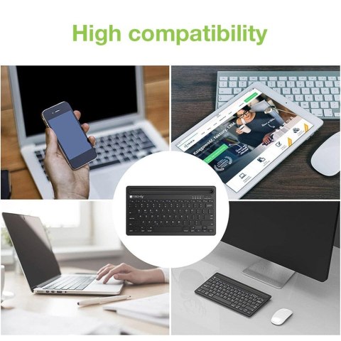 Techly ICTBK102U klawiatura Uniwersalna Bluetooth QWERTY Angielski Czarny