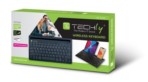Techly ICTBK102U klawiatura Uniwersalna Bluetooth QWERTY Angielski Czarny