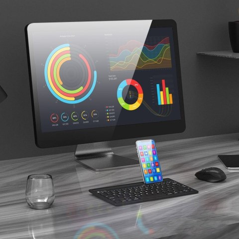 Techly ICTBK102U klawiatura Uniwersalna Bluetooth QWERTY Angielski Czarny