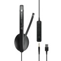 EPOS ADAPT 135 USB II Zestaw słuchawkowy Przewodowa Opaska na głowę Biuro/centrum telefoniczne USB Typu-A Czarny