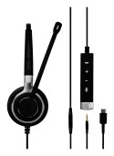 EPOS | SENNHEISER IMPACT SC 635 USB-C Zestaw słuchawkowy Przewodowa Opaska na głowę Połączenia/muzyka USB Type-C Czarny, Srebrny
