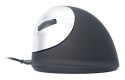 Ergonomiczna mysz R-Go HE leworęczna USB czarna/srebrna