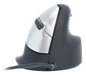 Ergonomiczna mysz dla praworęcznych R-Go Pele HE USB duża czarna/srebrna retail