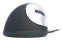 Ergonomiczna mysz dla praworęcznych R-Go Pele HE USB duża czarna/srebrna retail