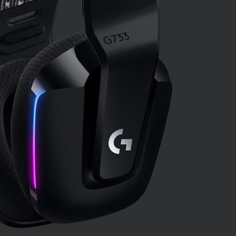 Logitech G G733 Zestaw słuchawkowy Bezprzewodowy Opaska na głowę Gaming Czarny Logitech G G733 Zestaw słuchawkowy Bezprzewodowy Opaska na głowę Gaming Czarny