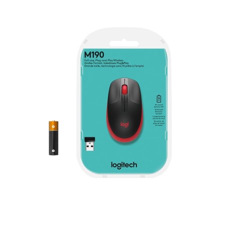 Logitech M190 myszka RF Wireless Optyczny 1000 DPI Oburęczny Logitech M190 myszka RF Wireless Optyczny 1000 DPI Oburęczny