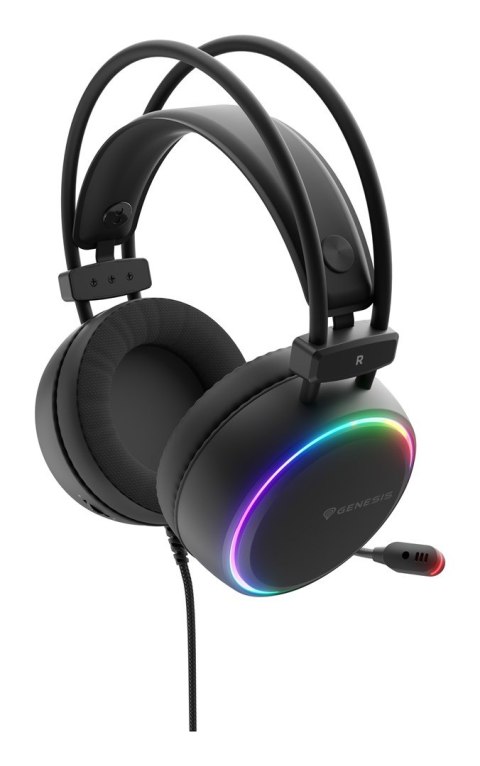 Słuchawki/zestaw słuchawkowy GENESIS NSG-2307 przewodowa opaska na głowę gaming USB typu-A czarny Słuchawki/zestaw słuchawkowy GENESIS NSG-2307 przewodowa opaska na głowę gaming USB typu-A czarny