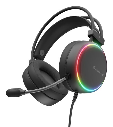 Słuchawki/zestaw słuchawkowy GENESIS NSG-2307 przewodowa opaska na głowę gaming USB typu-A czarny Słuchawki/zestaw słuchawkowy GENESIS NSG-2307 przewodowa opaska na głowę gaming USB typu-A czarny