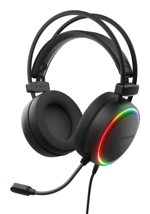 Słuchawki/zestaw słuchawkowy GENESIS NSG-2307 przewodowa opaska na głowę gaming USB typu-A czarny Słuchawki/zestaw słuchawkowy GENESIS NSG-2307 przewodowa opaska na głowę gaming USB typu-A czarny