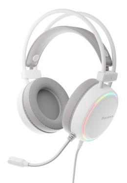 Słuchawki/zestaw słuchawkowy GENESIS NSG-2308 Przewodowa Opaska na głowę Gaming USB Typu-A Biały