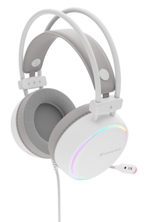 Słuchawki/zestaw słuchawkowy GENESIS NSG-2308 Przewodowa Opaska na głowę Gaming USB Typu-A Biały Słuchawki/zestaw słuchawkowy GENESIS NSG-2308 Przewodowa Opaska na głowę Gaming USB Typu-A Biały
