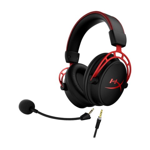 Zestaw słuchawkowy do gier HyperX Cloud Alpha czarno-czerwony, Przewodowy, 13 - 27000 Hz, Gaming, 298 g, Czerwony Zestaw słuchawkowy do gier HyperX Cloud Alpha czarno-czerwony, Przewodowy, 13 - 27000 Hz, Gaming, 298 g, Czerwony