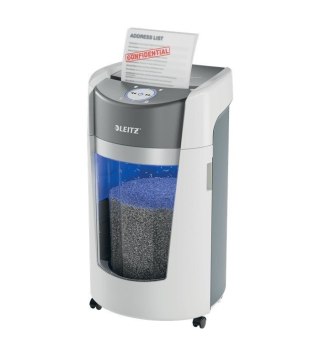 LEITZ Niszczarka IQ OptiMax Office 35 L, P-5, Ścinki 2x15, Automatyczny Start/Stop, Funkcja cofania, Obrotowy pojemnik - 33% wię