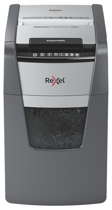 Rexel Niszczarka Optimum AutoFeed+ 130M, (P-5), 130 kartek, 44 l kosz Rexel Niszczarka Optimum AutoFeed+ 130M, (P-5), 130 kartek, 44 l kosz