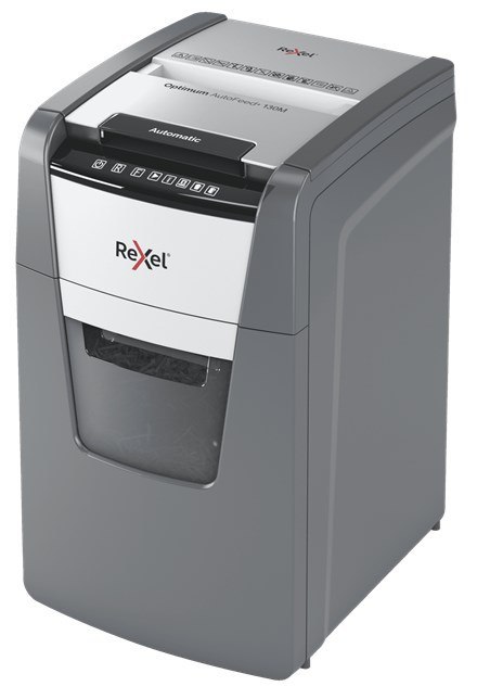 Rexel Niszczarka Optimum AutoFeed+ 130M, (P-5), 130 kartek, 44 l kosz Rexel Niszczarka Optimum AutoFeed+ 130M, (P-5), 130 kartek, 44 l kosz