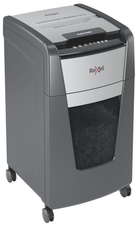 Rexel Niszczarka Optimum AutoFeed+ 225X, (P-4), 225 kartek, 60 l kosz Rexel Niszczarka Optimum AutoFeed+ 225X, (P-4), 225 kartek, 60 l kosz