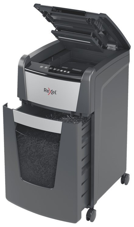 Rexel Niszczarka Optimum AutoFeed+ 225X, (P-4), 225 kartek, 60 l kosz Rexel Niszczarka Optimum AutoFeed+ 225X, (P-4), 225 kartek, 60 l kosz