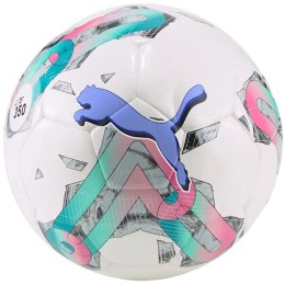 Piłka nożna Puma Orbita 5 Hybrid Lite 350 biało-zielono-różowa