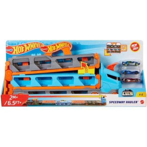 Hot Wheels City Wyscigowy Transporter 2W1 Gvg37 Hot Wheels City Wyscigowy Transporter 2W1 Gvg37