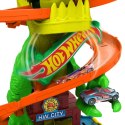 Hot Wheels City Zakręcony tor Remiza T-Rexa JBM73 MATTEL